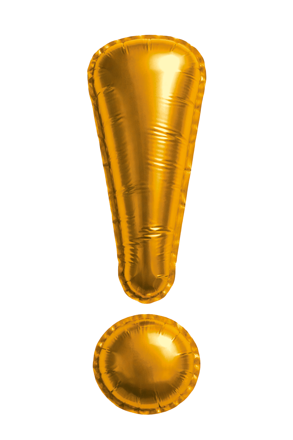 Ballon Ausrufezeichen orange